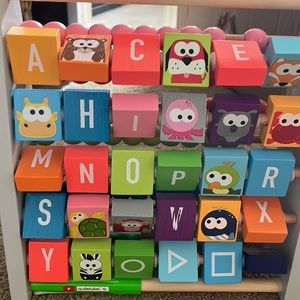NWT ANIMAL letter and bead abacus
